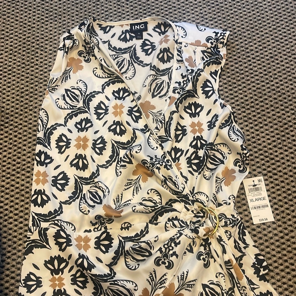 Short sleeve INC tank blouse